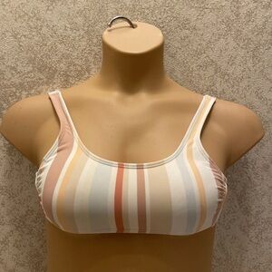Xhilaration Multicolor Striped Bikini Top